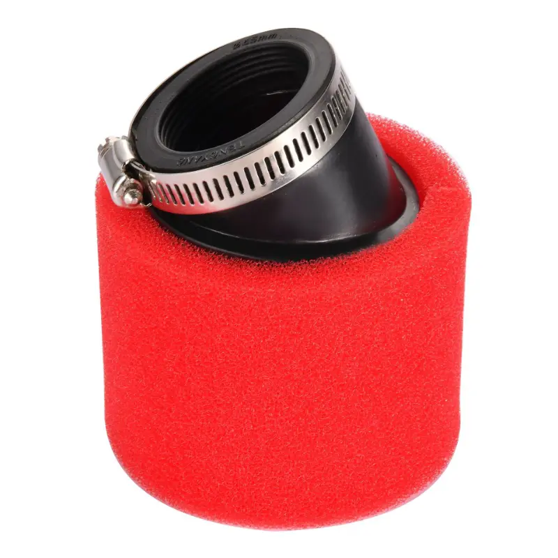 Bộ lọc không khí bọt góc 45mm màu đỏ cho xe máy ATV Dirt Bike